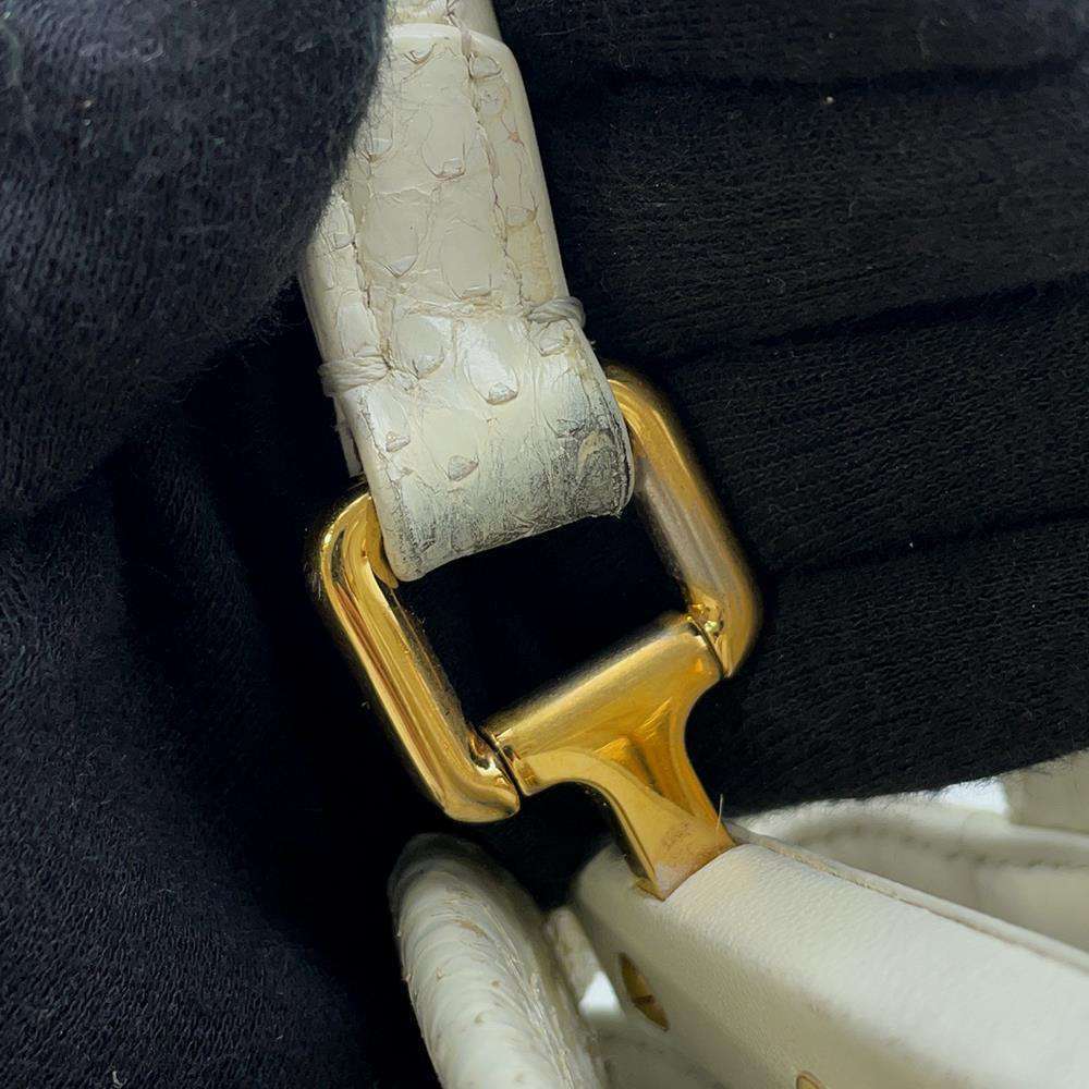 Fendi Mini Peekaboo Python 2way Shoulder Bag White - image 8